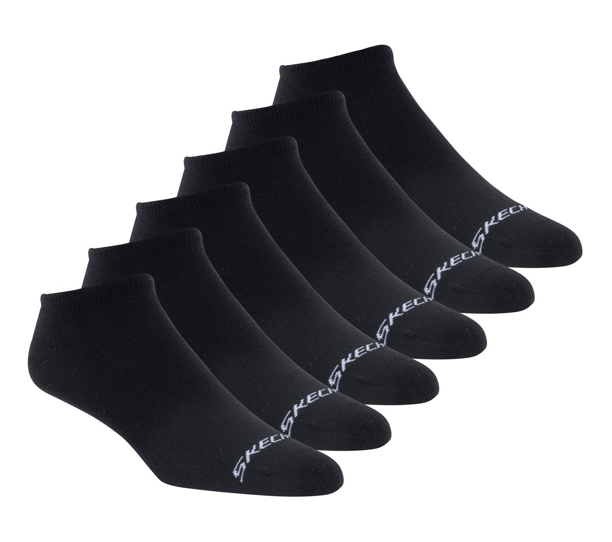 6 Pack Men's Cotton No Show Socks | Skechers Clothing