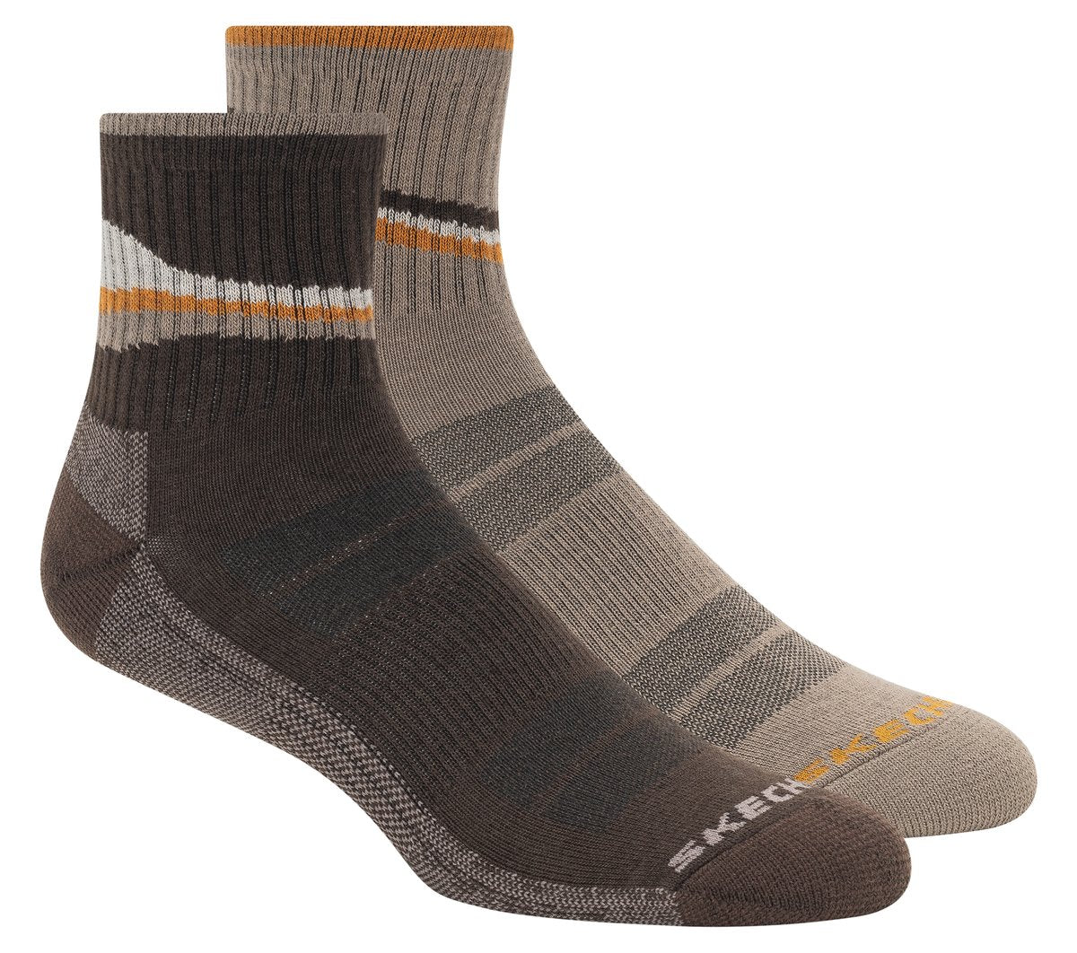 2 Pack Men's Quarter Trail Socks | Skechers Clothing