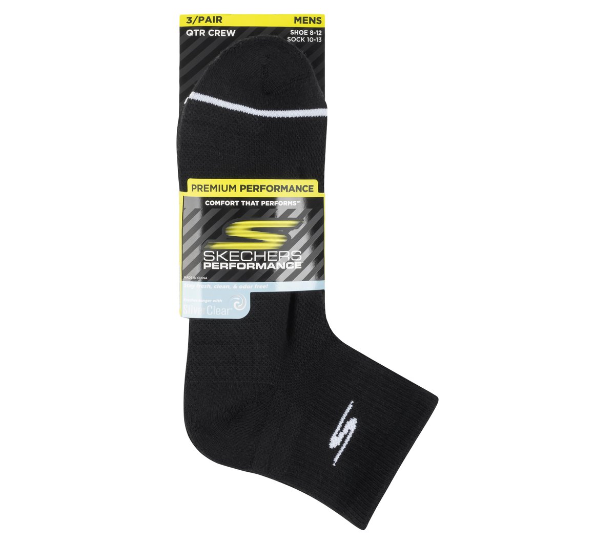 Quarter Premium Basic Socks - 3 Pack | Skechers Clothing