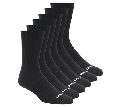 6 Pack Large Core Crew Socks | Skechers Clothing
