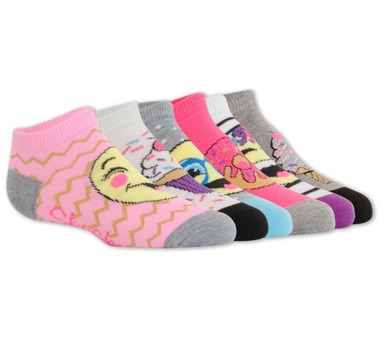 6 Pack Low Cut Emoji Ice Cream Socks | Skechers Clothing