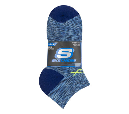 6 Pack Space Dye Low Cut Socks | Skechers Clothing