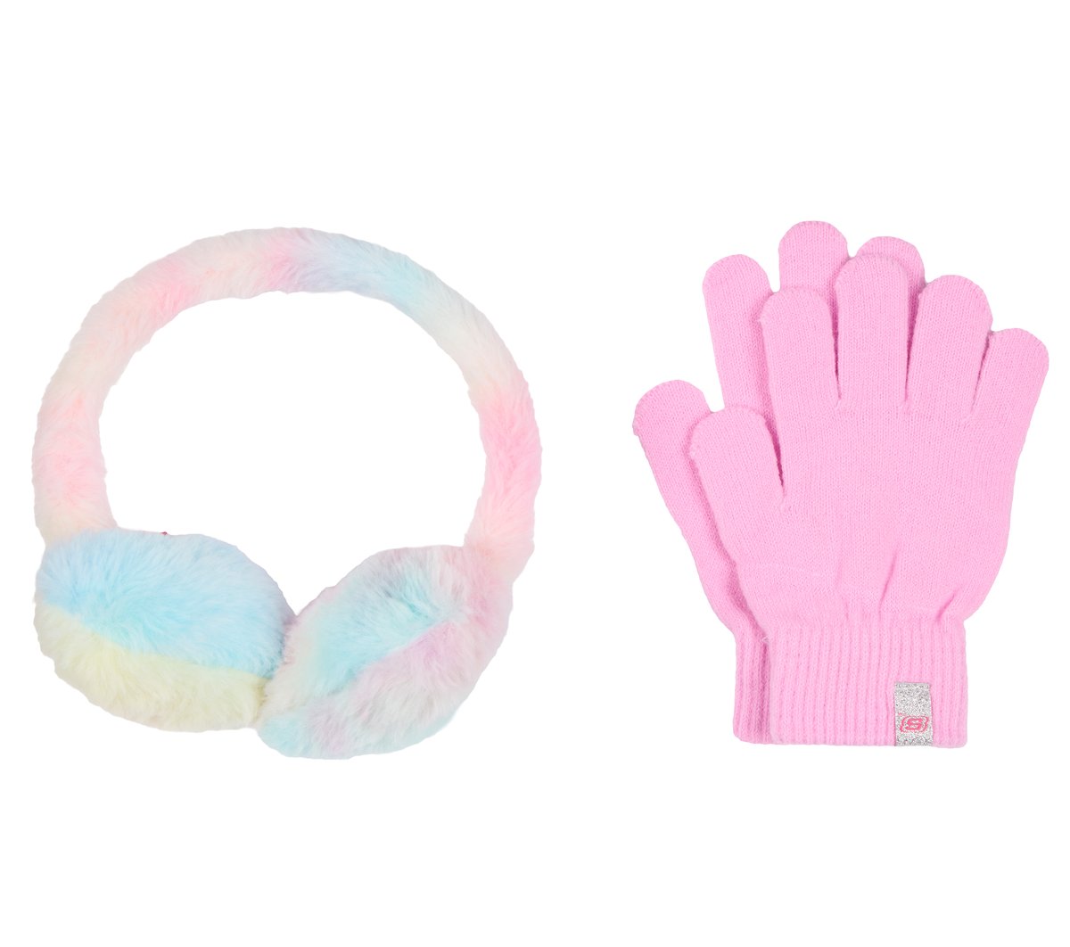 Tie Dye Heart Earmuff and Glove Set | Skechers Clothing