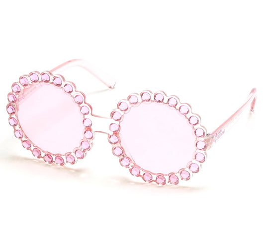 Round Rhinestone Sunglasses | Skechers Clothing