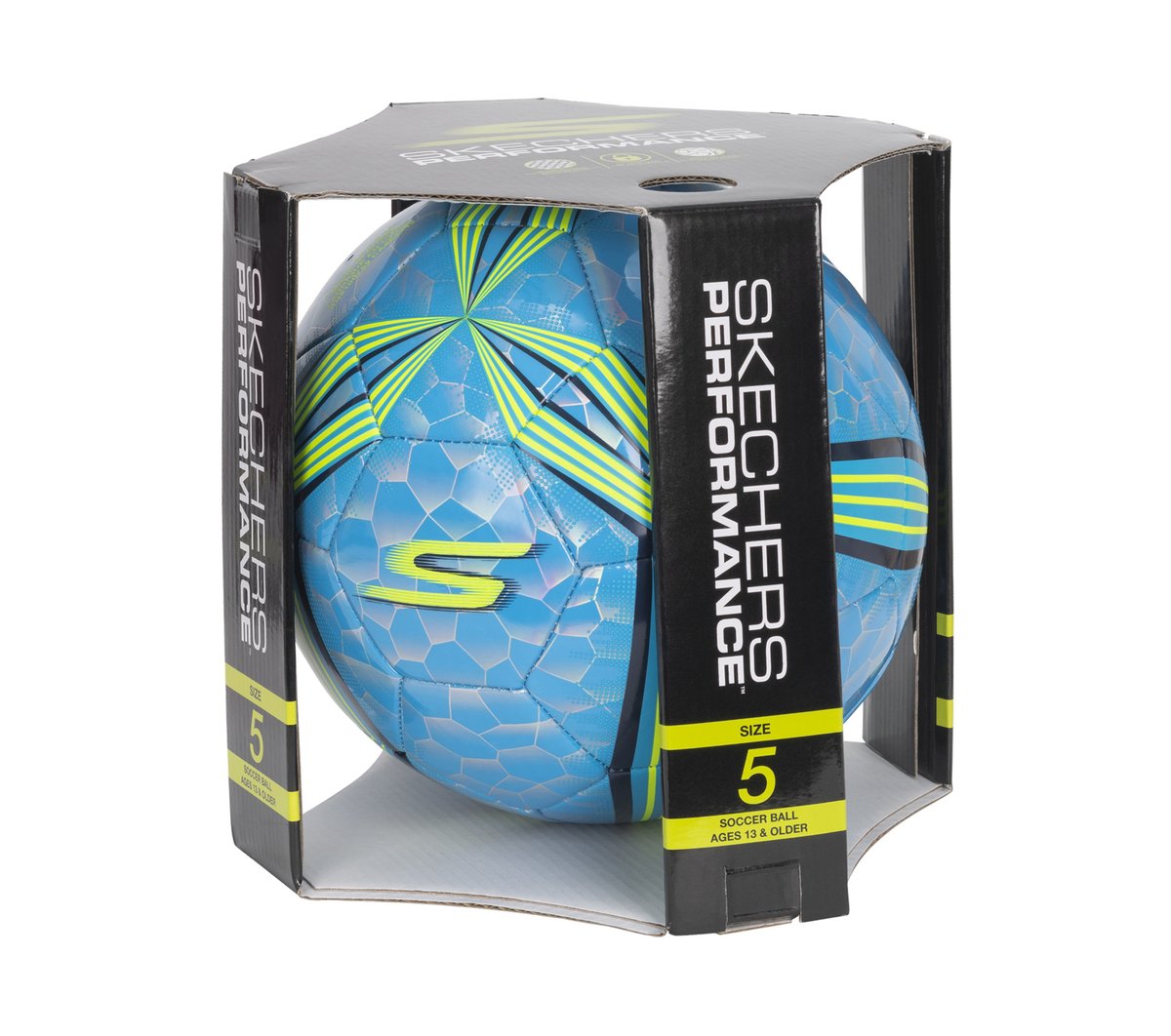 Hex Multi Mini Stripe Size 5 Soccer Ball | Skechers Clothing